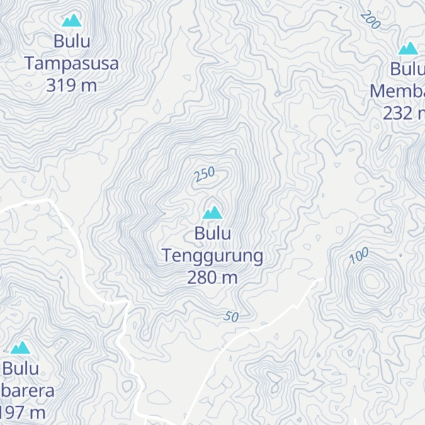 Map of Bulu Tenggurung