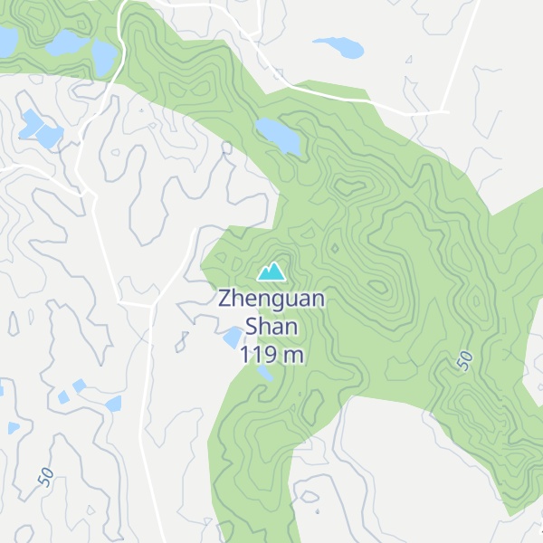 Map of Zhenguan Shan