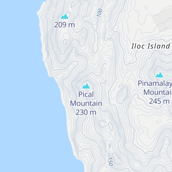 Map of Pical Mountain