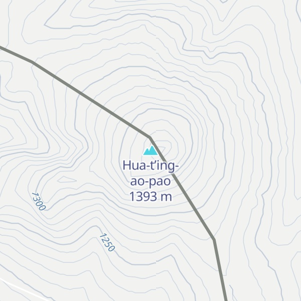 Map of Hua-t’ing-ao-pao