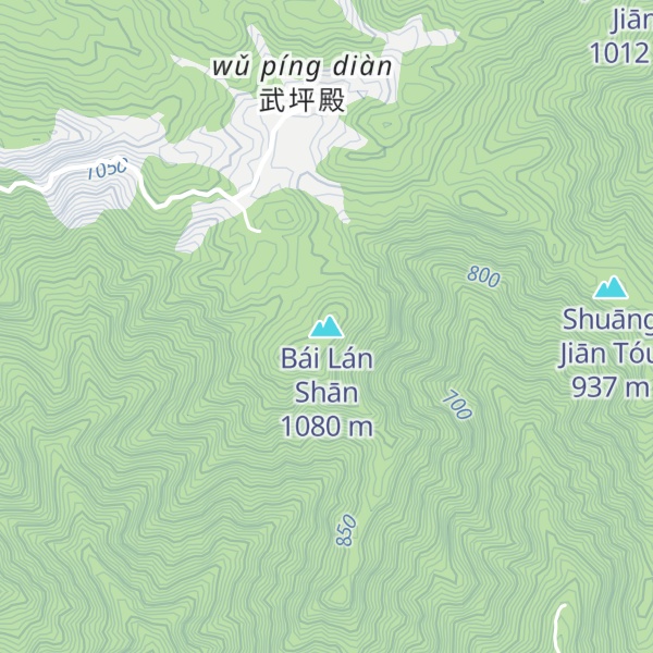 Map of Bái Lán Shān