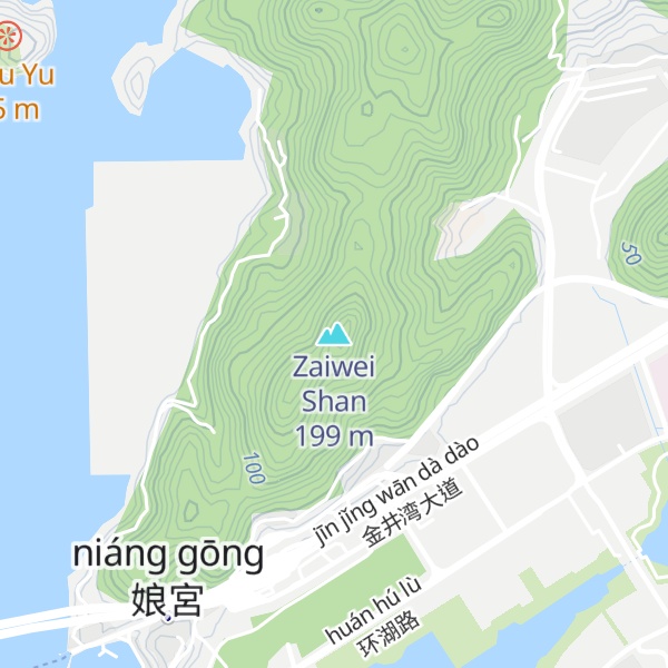 Map of Zaiwei Shan
