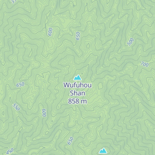 Map of Wufuhou Shan