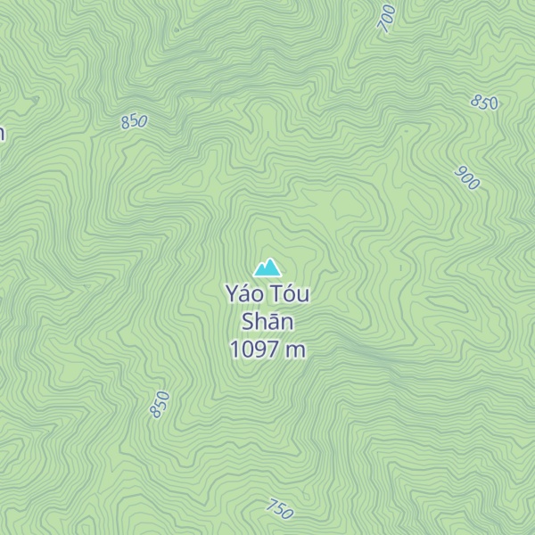 Map of Yáo Tóu Shān