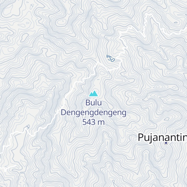 Map of Bulu Dengengdengeng