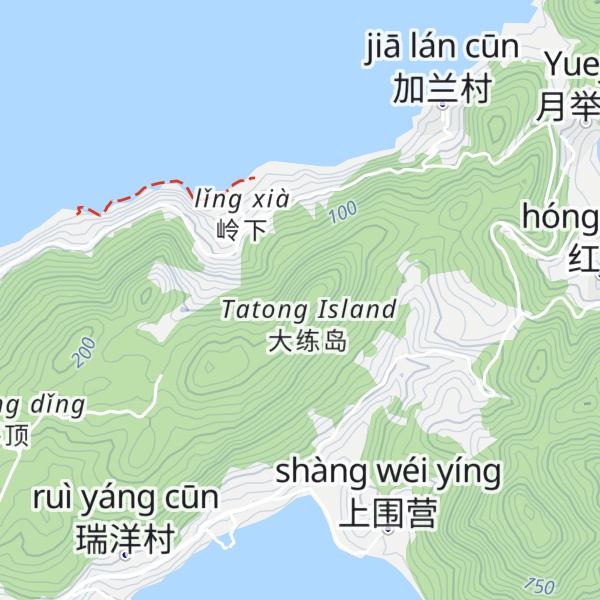 Map of Dà Mào Shān
