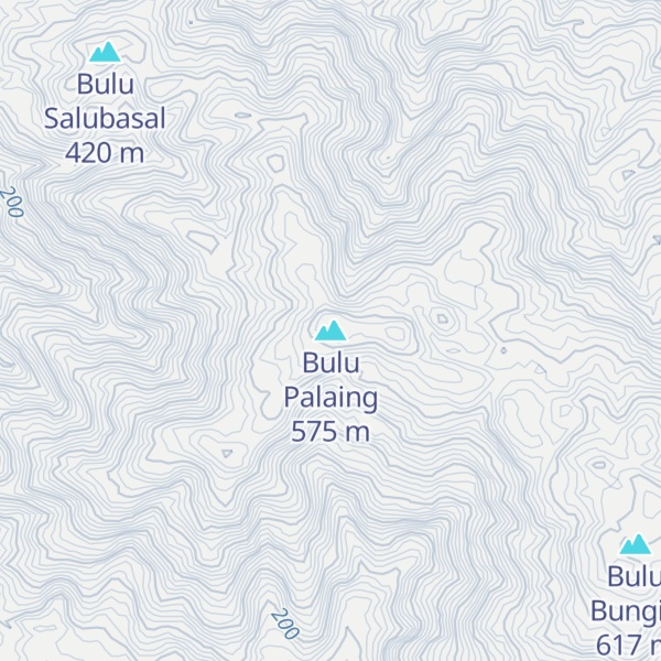 Map of Bulu Palaing