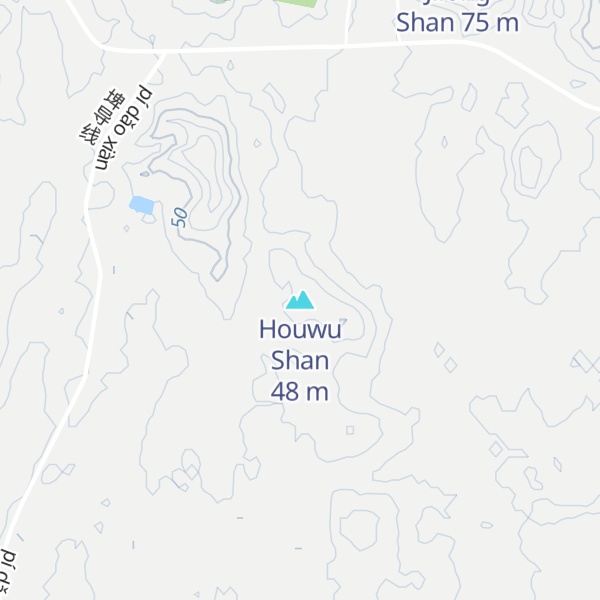 Map of Houwu Shan