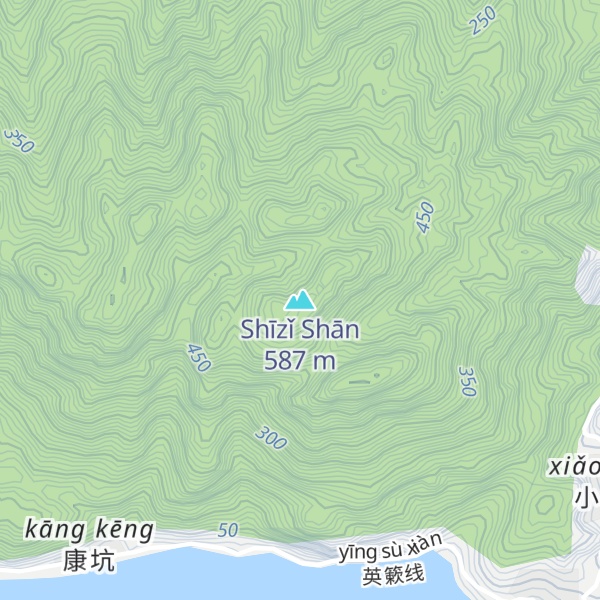 Map of Shīzǐ Shān