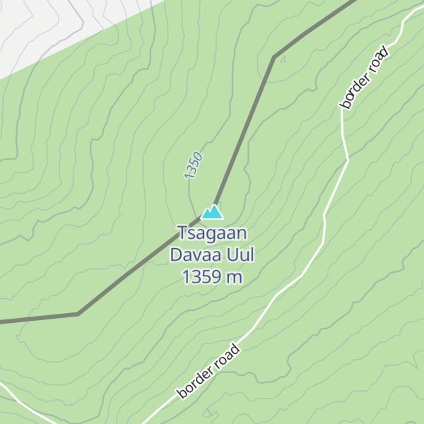 Map of Tsagaan Davaa Uul