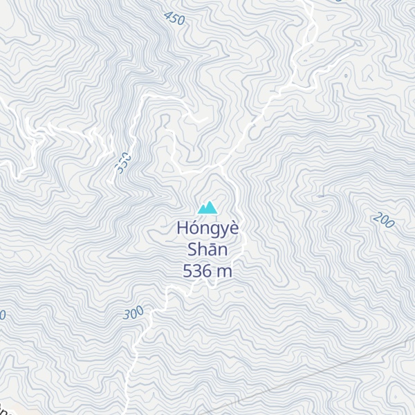 Map of Hóngyè Shān