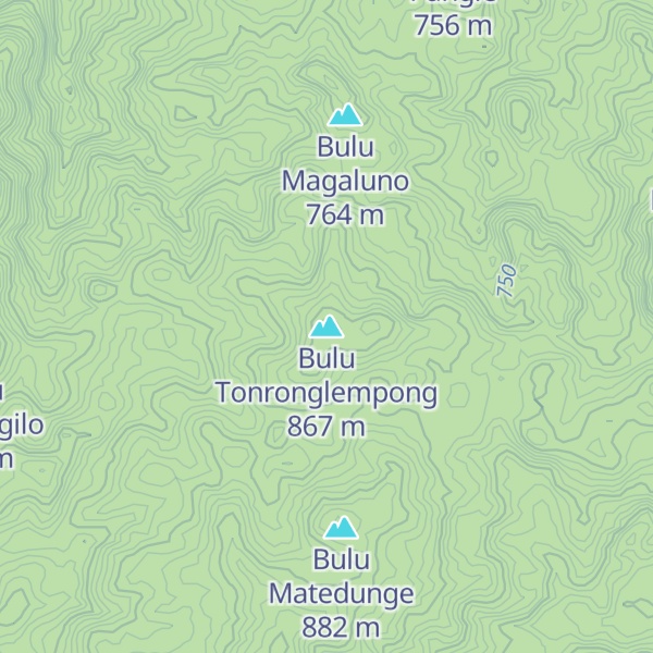 Map of Bulu Tonronglempong