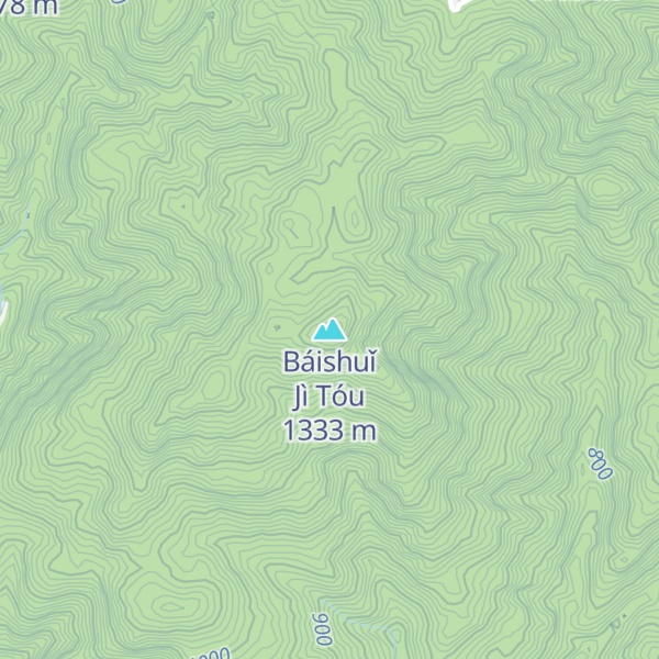 Map of Báishuǐ Jì Tóu