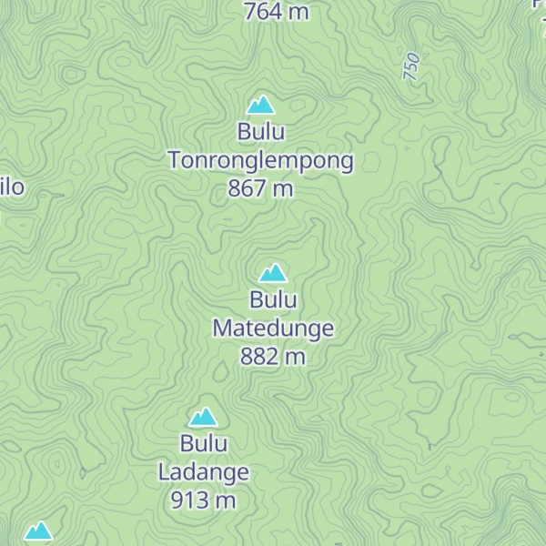 Map of Bulu Matedunge