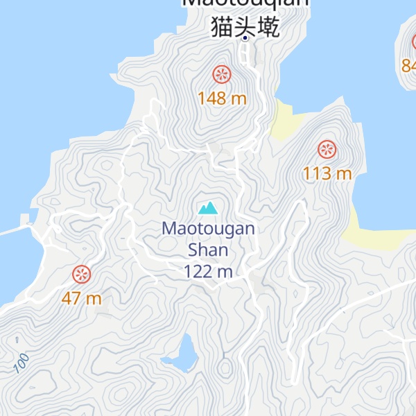Map of Maotougan Shan