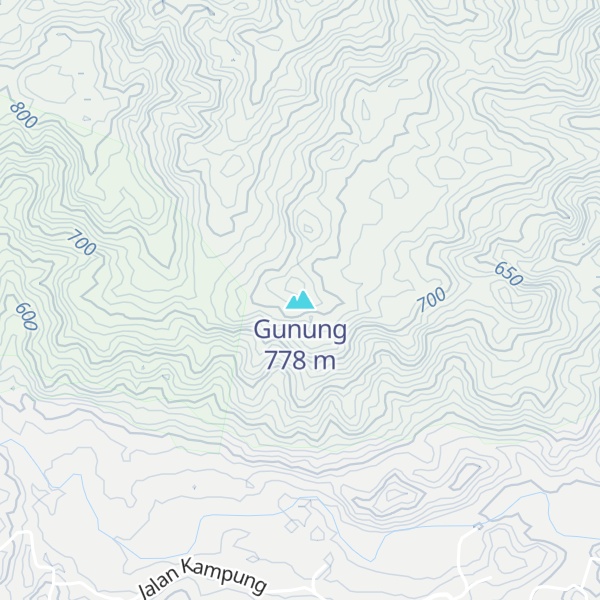 Map of Gunung