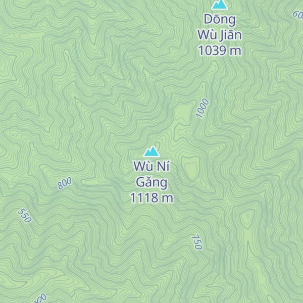 Map of Wù Ní Gǎng