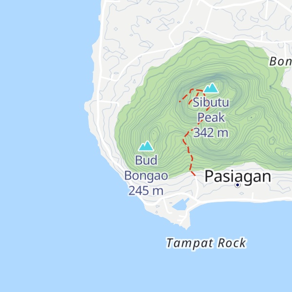 Map of Bud Bongao