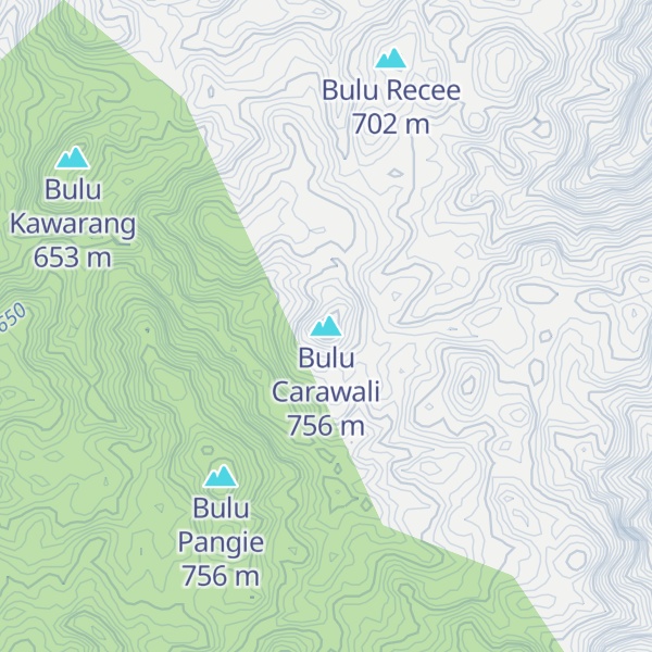 Map of Bulu Carawali