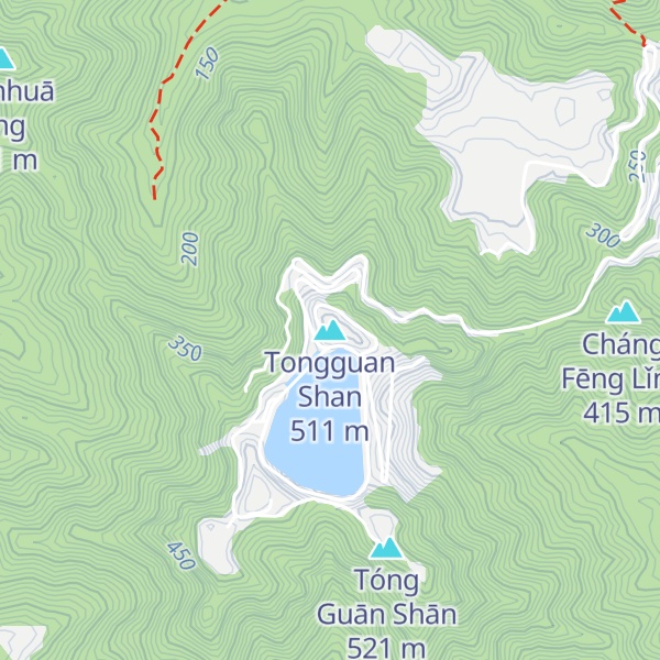 Map of Tongguan Shan