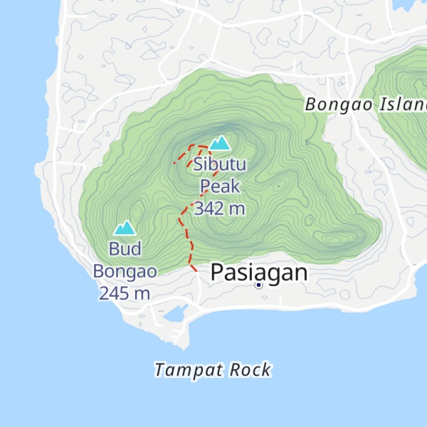 Map of Mount Pajar