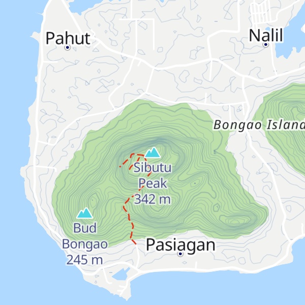 Map of Sibutu Peak