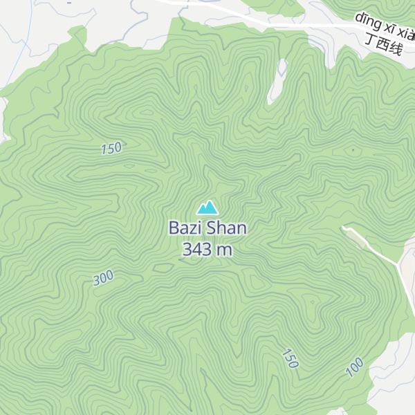 Map of Bazi Shan