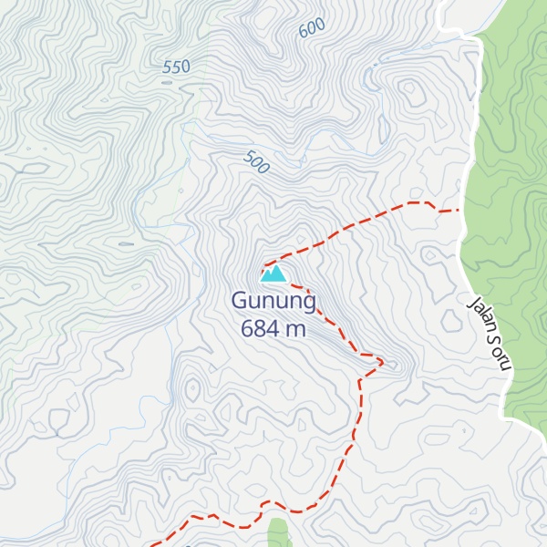 Map of Gunung
