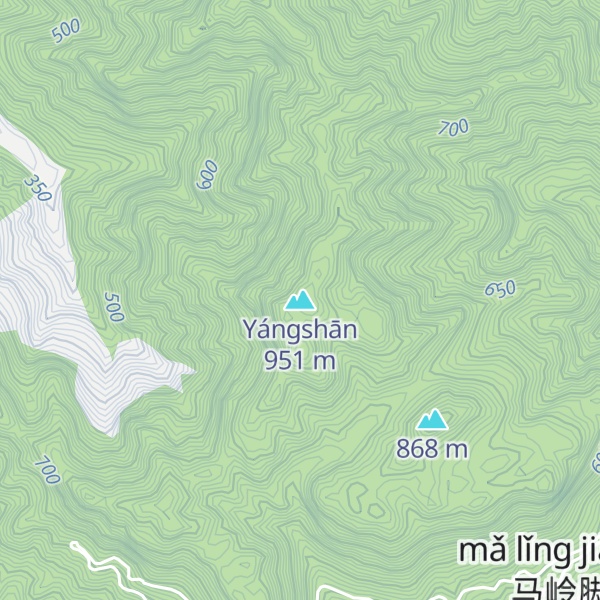 Map of Yángshān