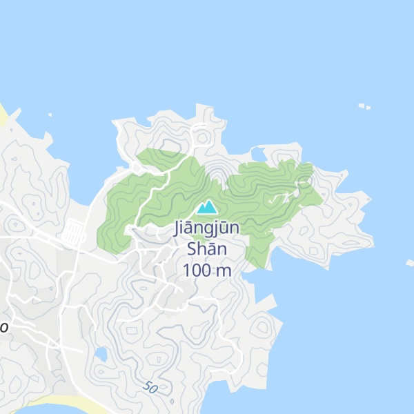 Map of Jiāngjūn Shān