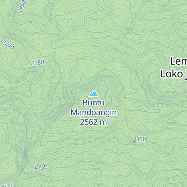 Map of Buntu Mandoangin