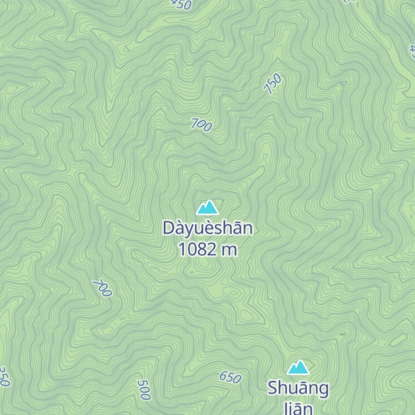 Map of Dàyuèshān