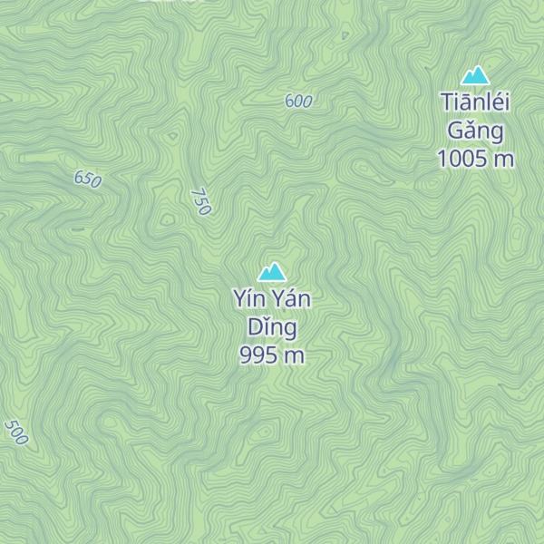 Map of Yín Yán Dǐng