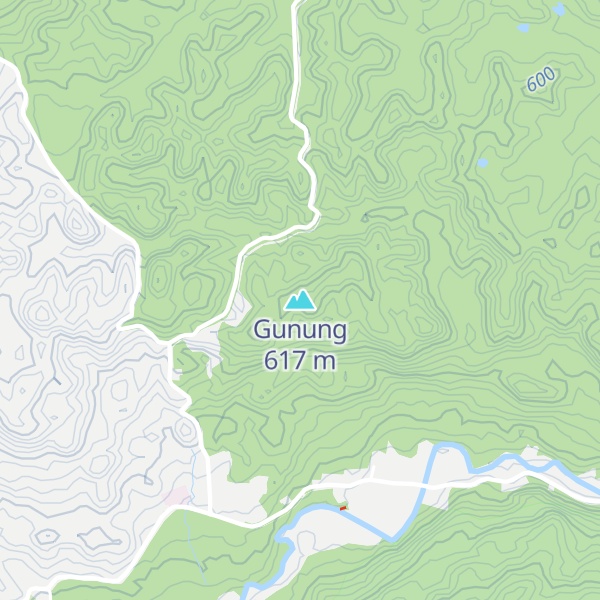 Map of Gunung