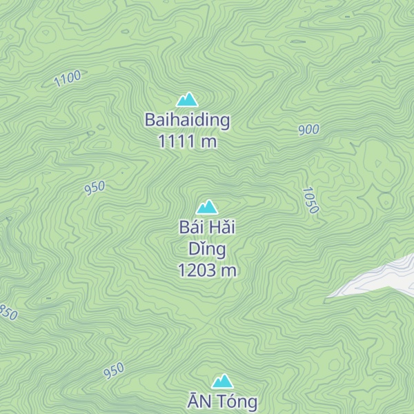 Map of Bái Hǎi Dǐng
