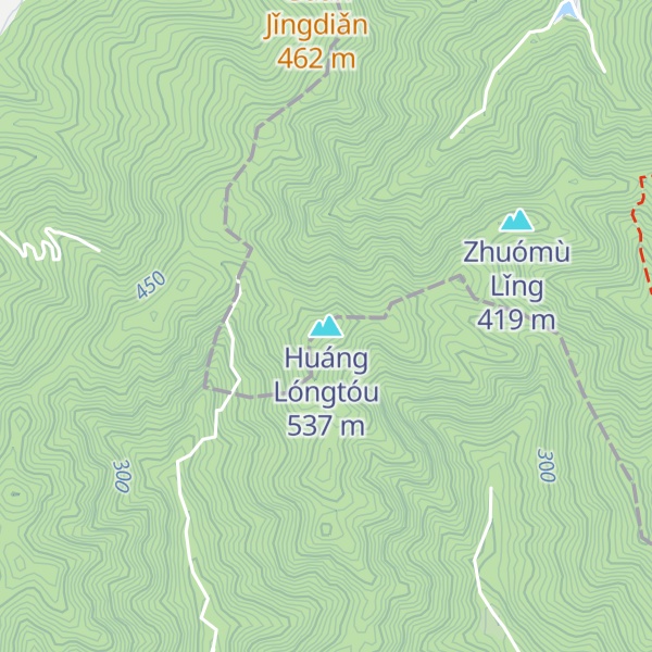 Map of Huáng Lóngtóu