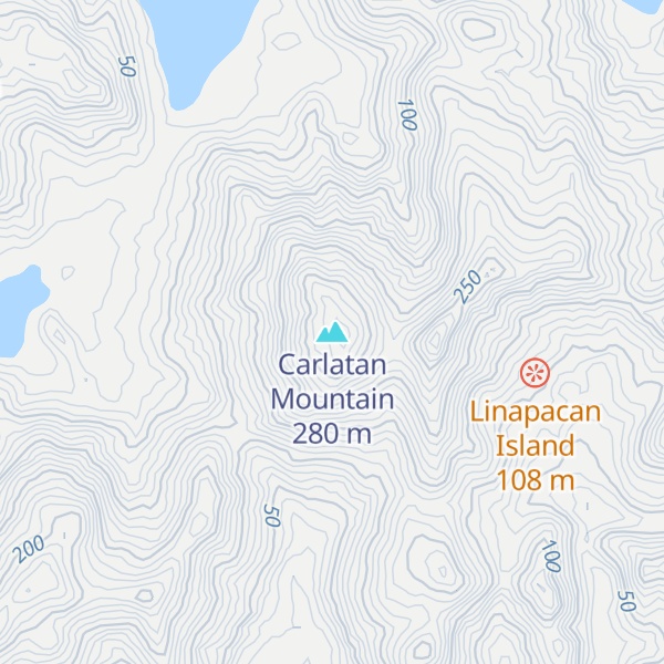 Map of Carlatan Mountain
