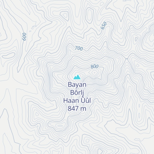 Map of Bayan Bôrlj Haan Ûûl