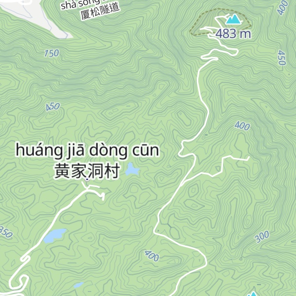 Map of Damao Shan