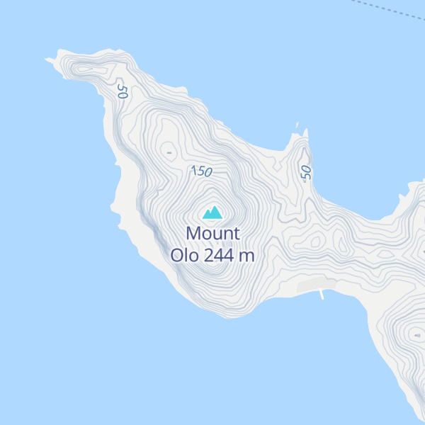 Map of Mount Olo