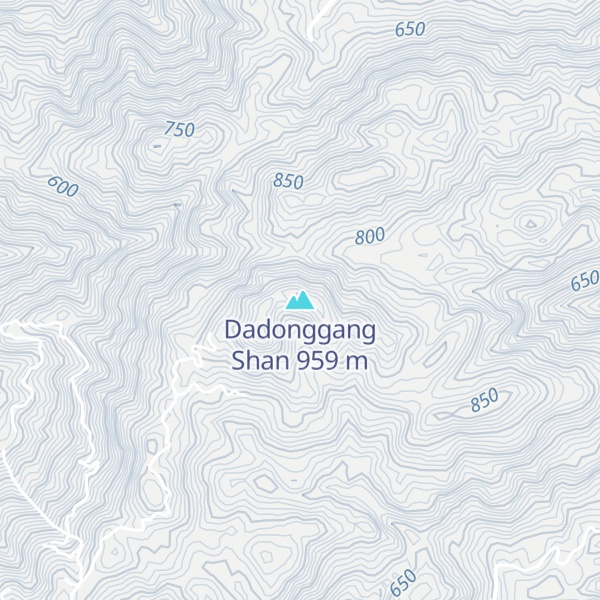 Map of Dadonggang Shan