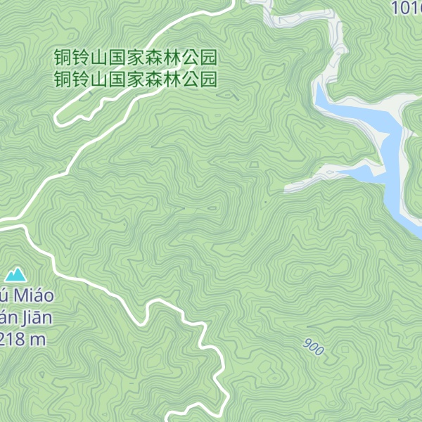 Map of Xiāngū Dòng