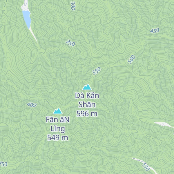 Map of Dà Kǎn Shān