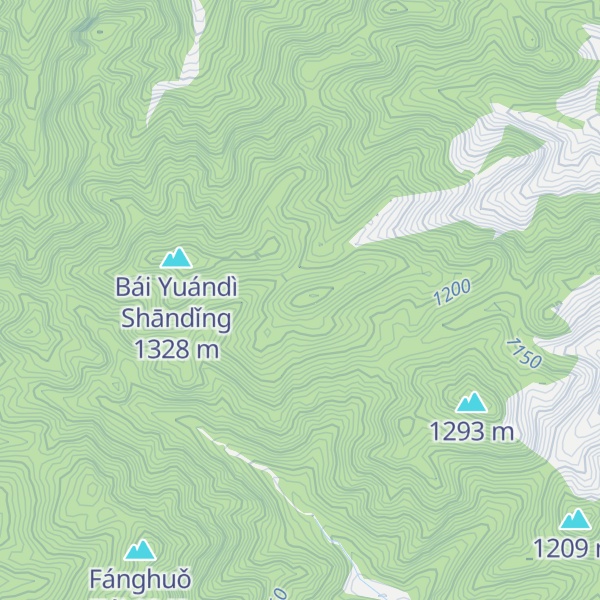 Map of Baiyuandi Shanding