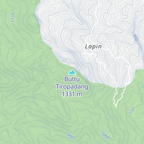 Map of Buttu Tiropadang
