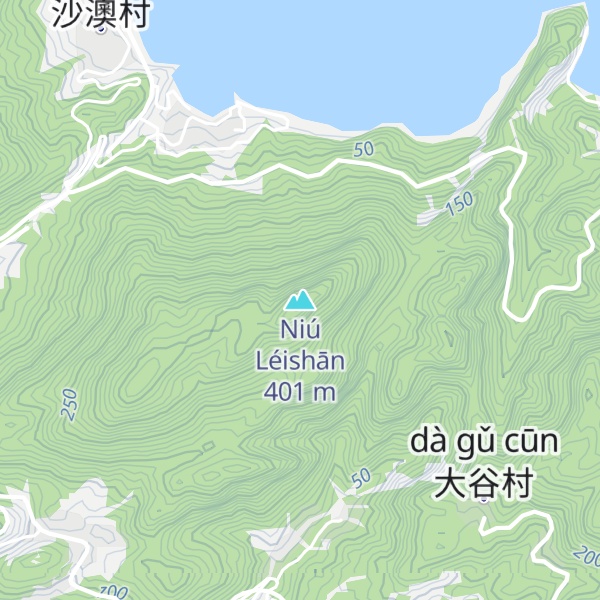 Map of Niú Léishān