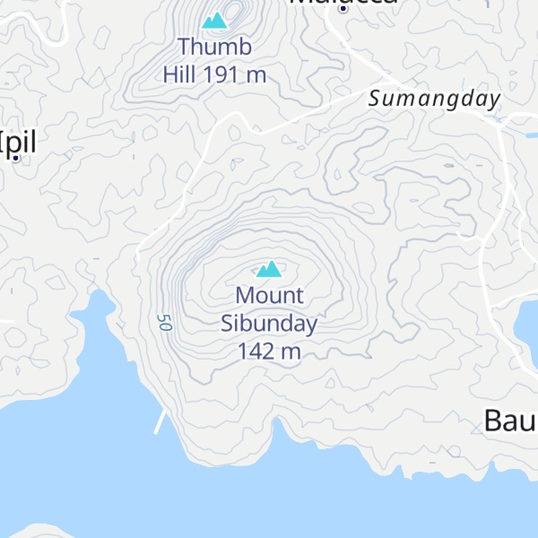 Map of Mount Sibunday