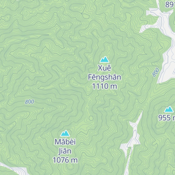 Map of Kù Kēng Hòu Shān