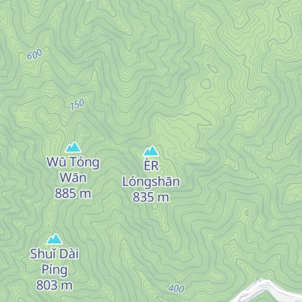 Map of ÈR Lóngshān