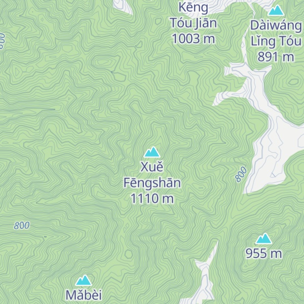 Map of Xuě Fēngshān